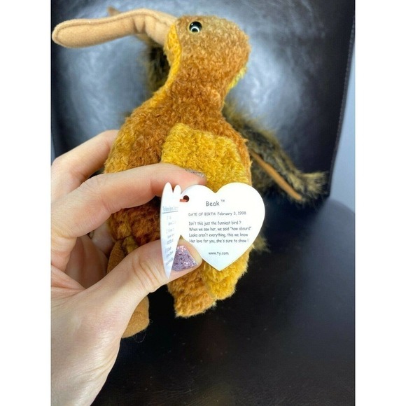 Ty Beanie Babies & Beanie Buddy Duo - Beak Kiwi Bird 4211, 9301 - 1999 - Picture 5 of 7